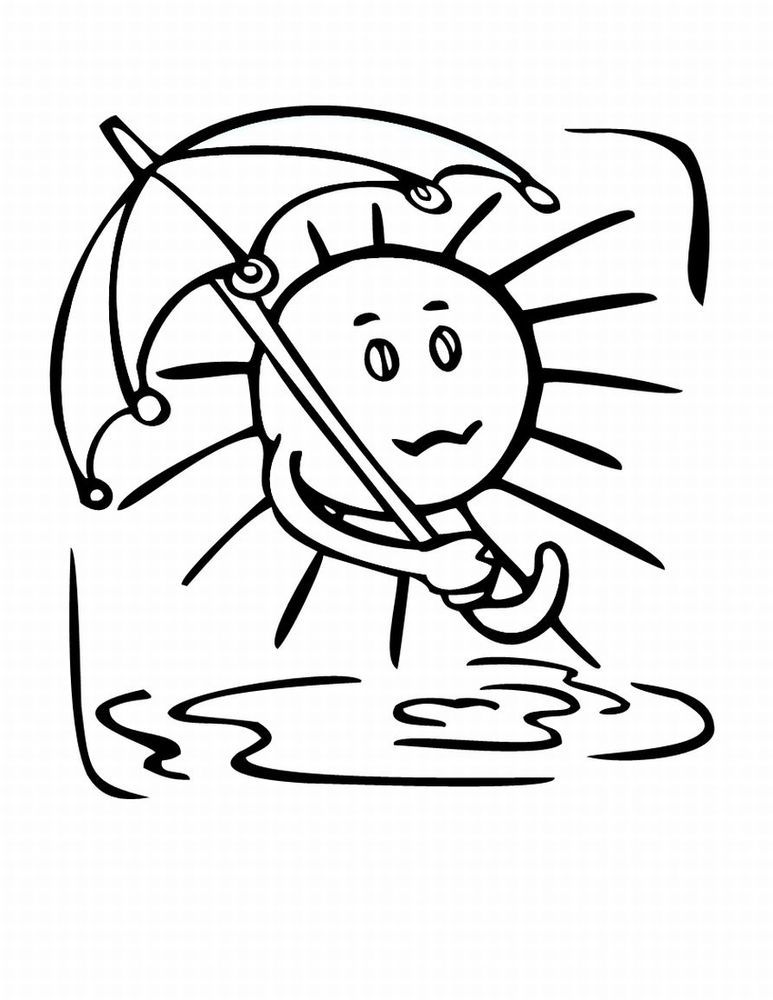 Print And Coloring Page weather For Kids