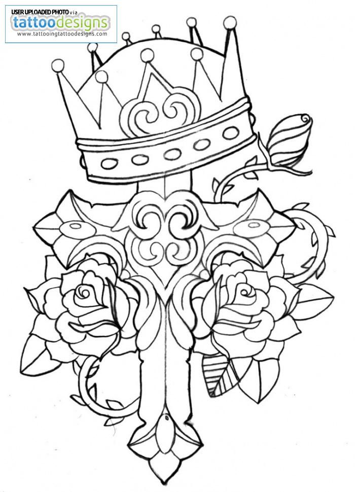 coloring pages crosses