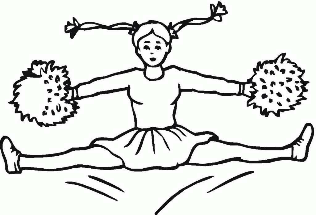 Cheerleader Coloring Pages