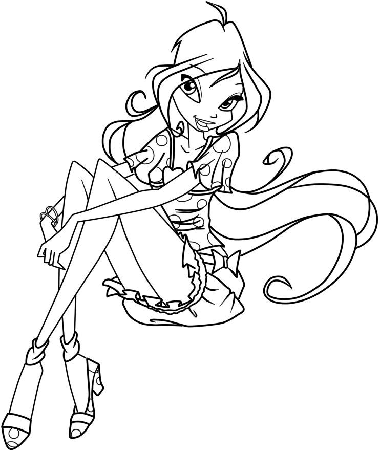 Winx Club Coloring Pages and Book | Unique Coloring Pages