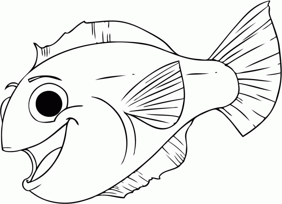 Fish Coloring Pages To Print Coloring Picture HD For Kids