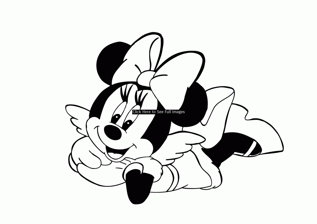 Minnie Mouse Coloring Page 