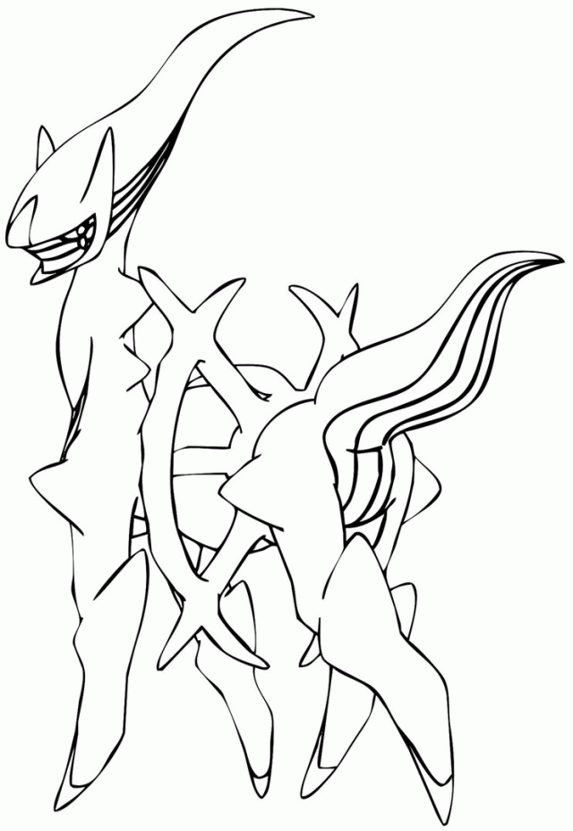 Pokemon Coloring Pages Arceus Clip Art Library