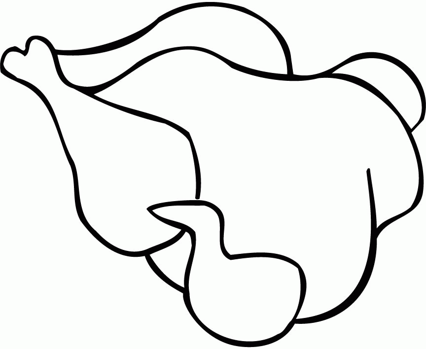 chicken outline printable for kids 
