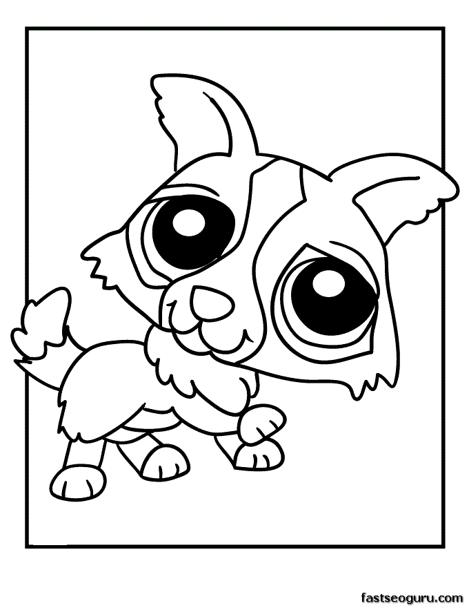 Printable Littlest Pet Shop Puppy Coloring Pages Printable