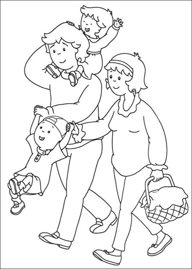 Caillou Coloring Pages Online  | Free Printable