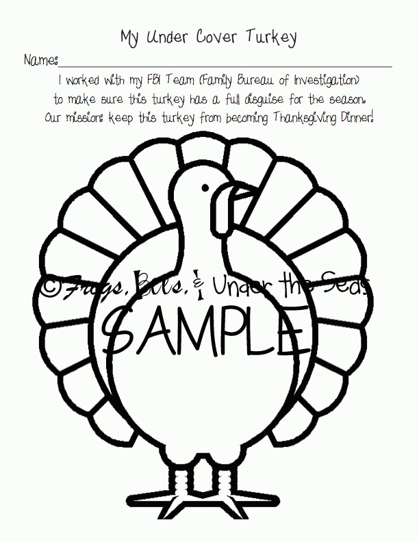 printable turkey template