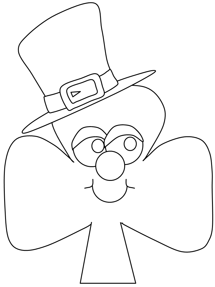 Shamrock Patrick Coloring Pages  Coloring Book