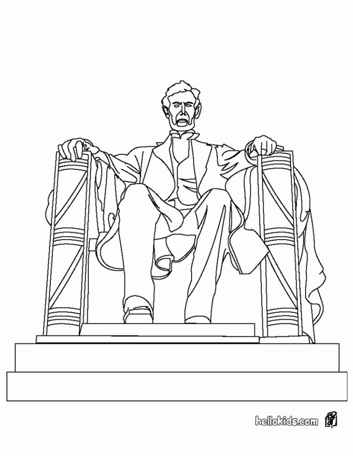 Lincoln Memorial | Coloring Page Sheet 