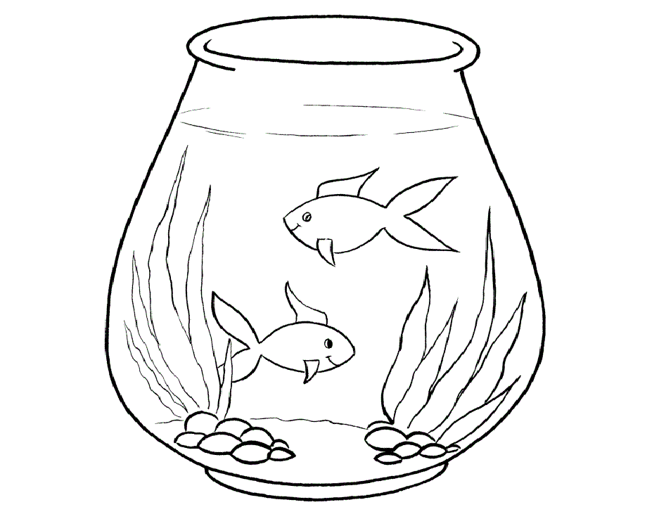Free Fish Tank Coloring Page Download Free Fish Tank Coloring Page png