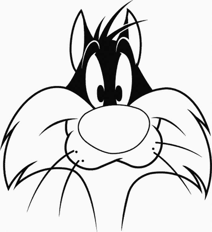 draw sylvester the cat - Clip Art Library