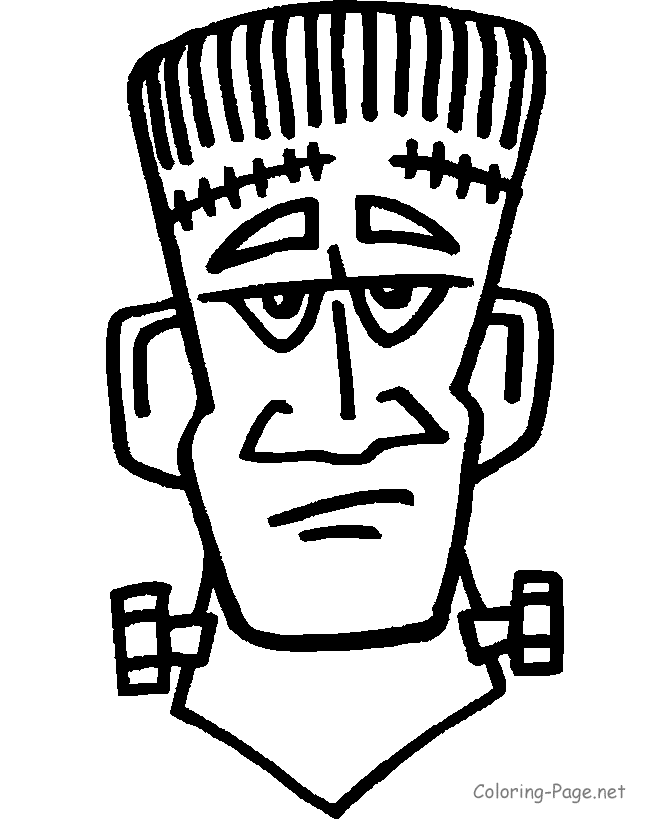 Halloween Coloring Pages - Frankenstein