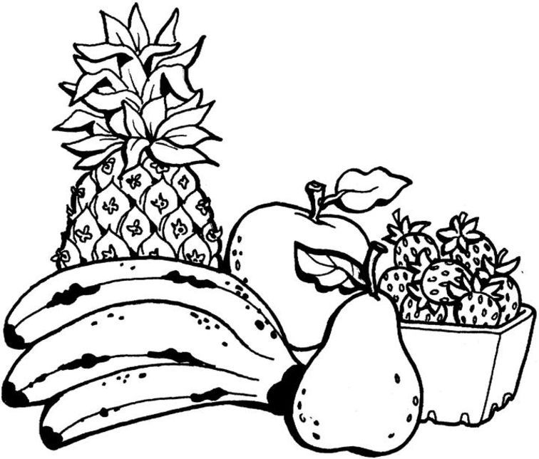 Fruit Coloring Pages |Clipart Library