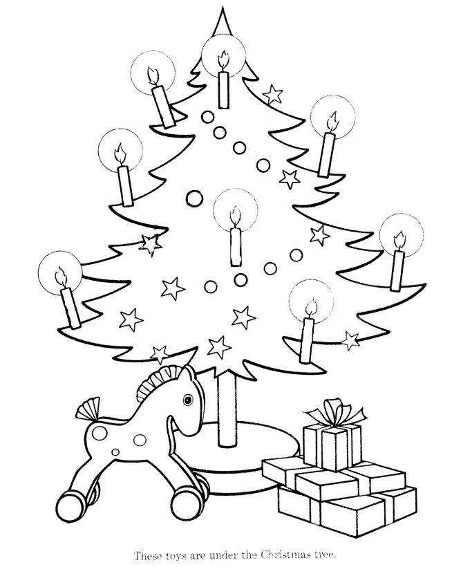 kids christmas tree coloring page sheets are great for children