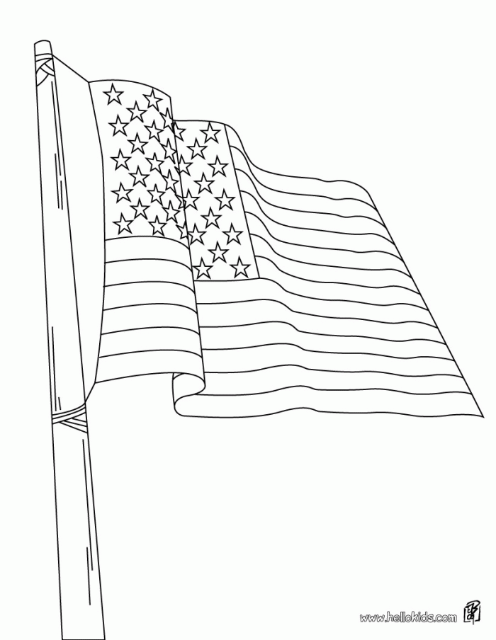 United States Flag | Coloring Page