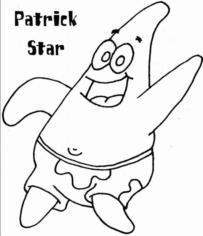 Free Patrick Star Coloring Page Download Free Patrick Star Coloring 