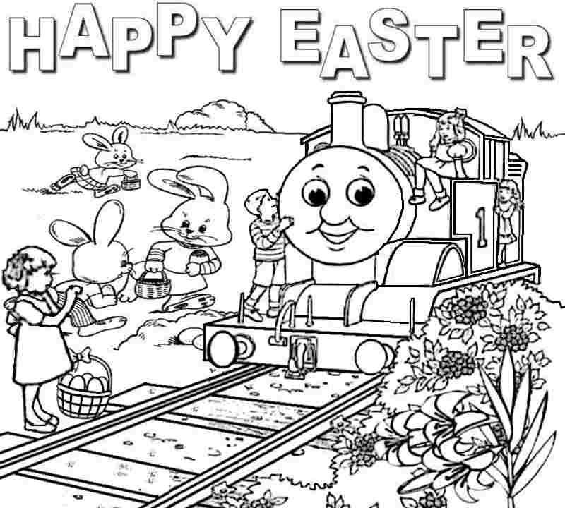 Free Printable Colouring Sheets Easter Thomas The Train