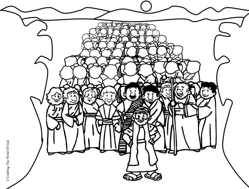 Crossing The Red Sea- Coloring Page  Crafting The Word Of God