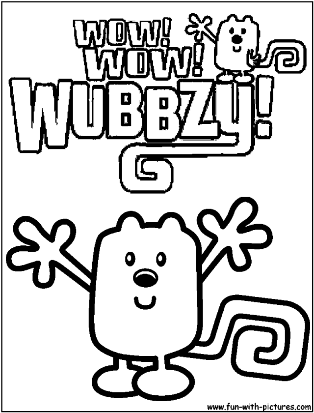 Wow Wow Wubbzy| Coloring Pages for Kids Wow Wow Wubbzy