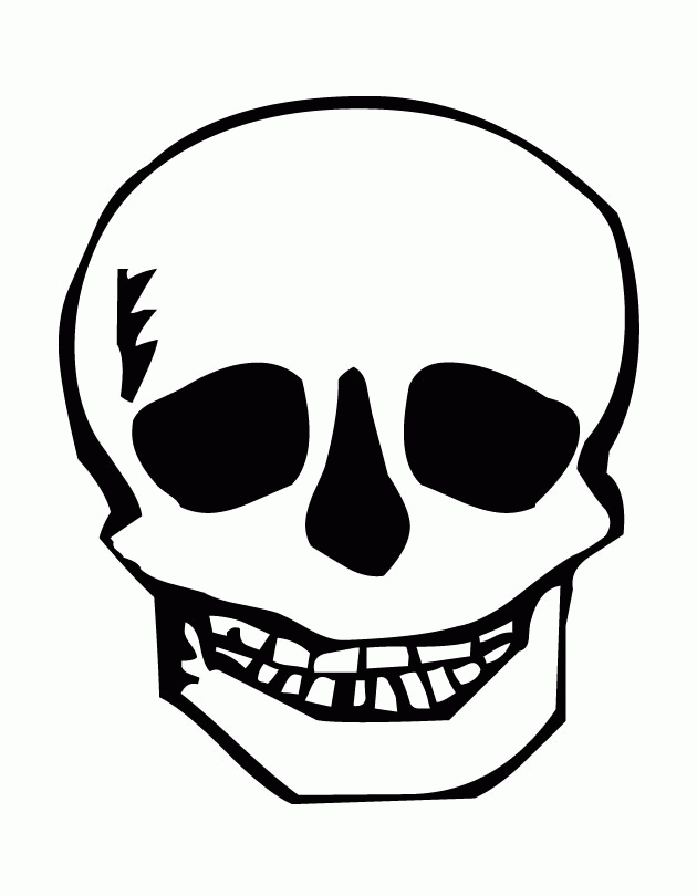 Skull And Bones Coloring Pages