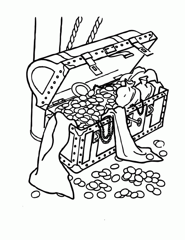 Treasure Trove Pirates Of The Caribbean Coloring Pages - Pirates