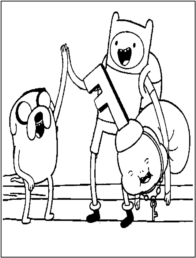 Free Printable Adventure Time | Coloring Page for Kids