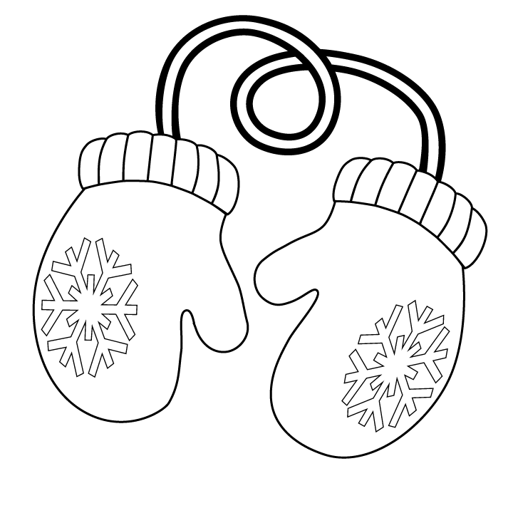 coloring pages mittens 