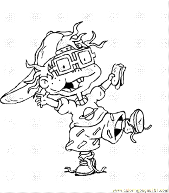 Rugrats-Chuckie-Coloring-Pages