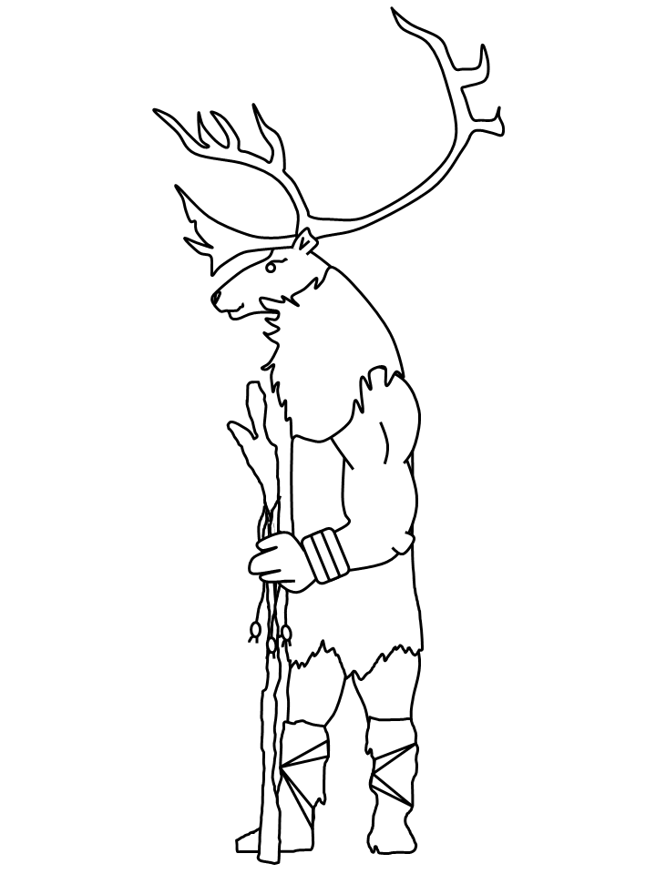 inuit people Colouring Pages