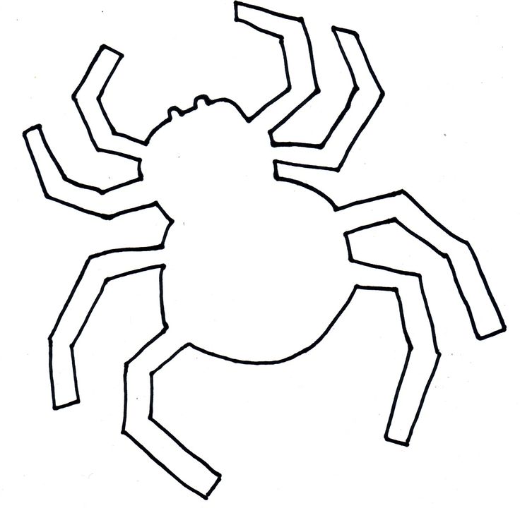 easy spider cut out - Clip Art Library