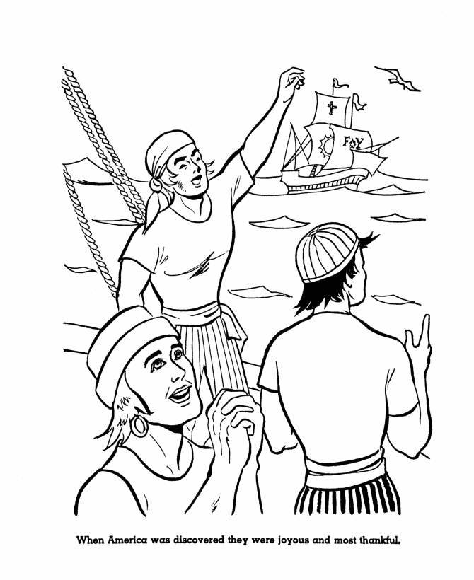 Columbus Day| Coloring Pages for Kids| Printable coloring pages
