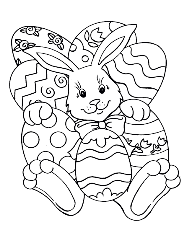 Printable easter coloring sheets