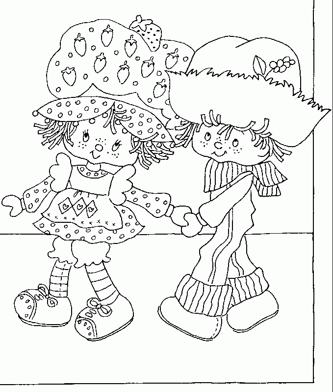 Strawberry Shortcake Coloring Book - Storybook to Color  Toy