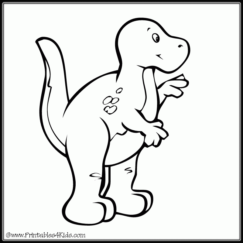 Spotted Dinosaur Coloring Page : Printables for Kids 