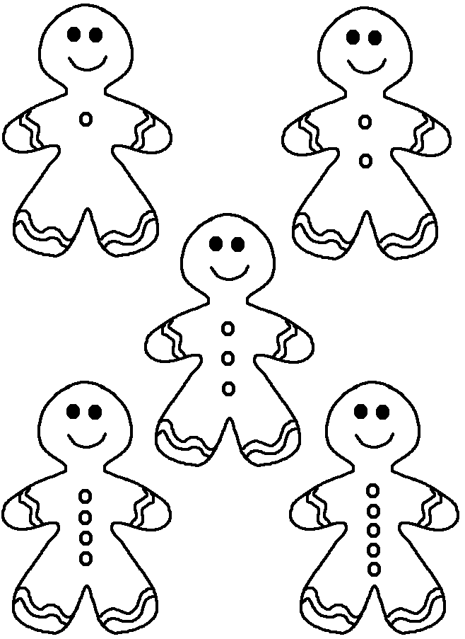 gingerbread man coloring pages for adults