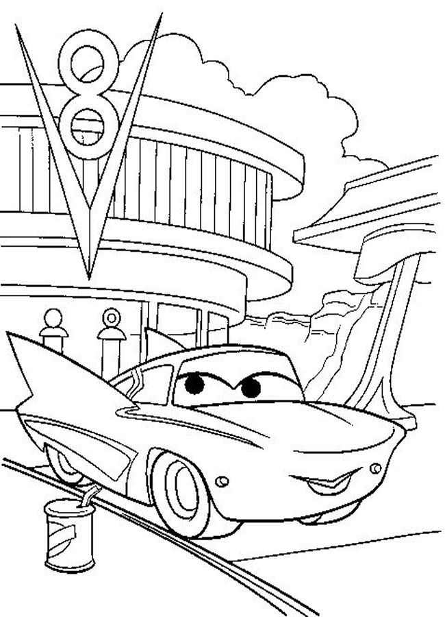 Printable Coloring Pages Disney Cars