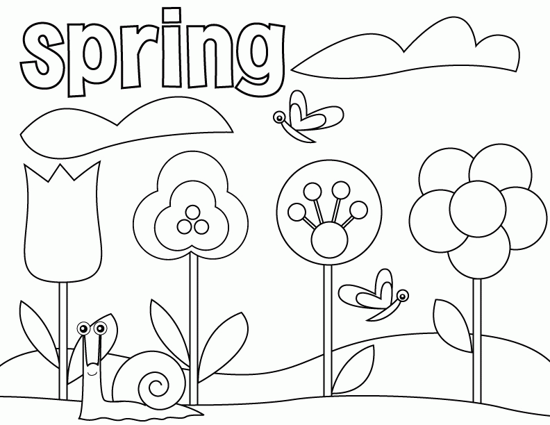 Spring| Coloring Pages for Kids Car Pictures