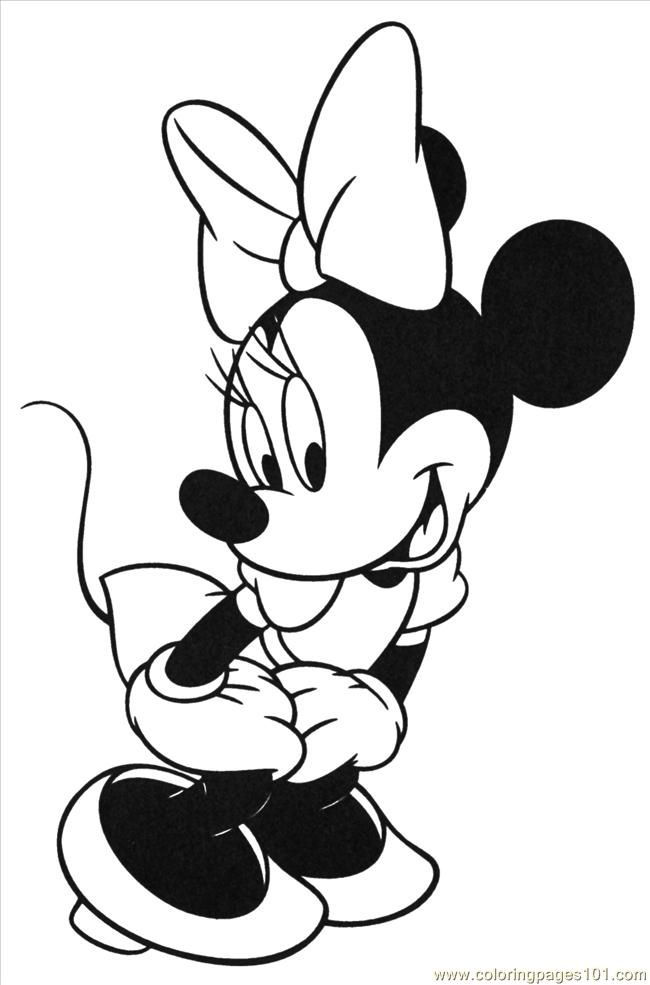 Minnie Mouse Coloring Page - Z31 Coloring Page