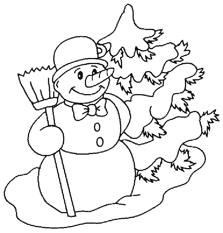 Snowman Coloring Page | Free Printable Coloring Pages