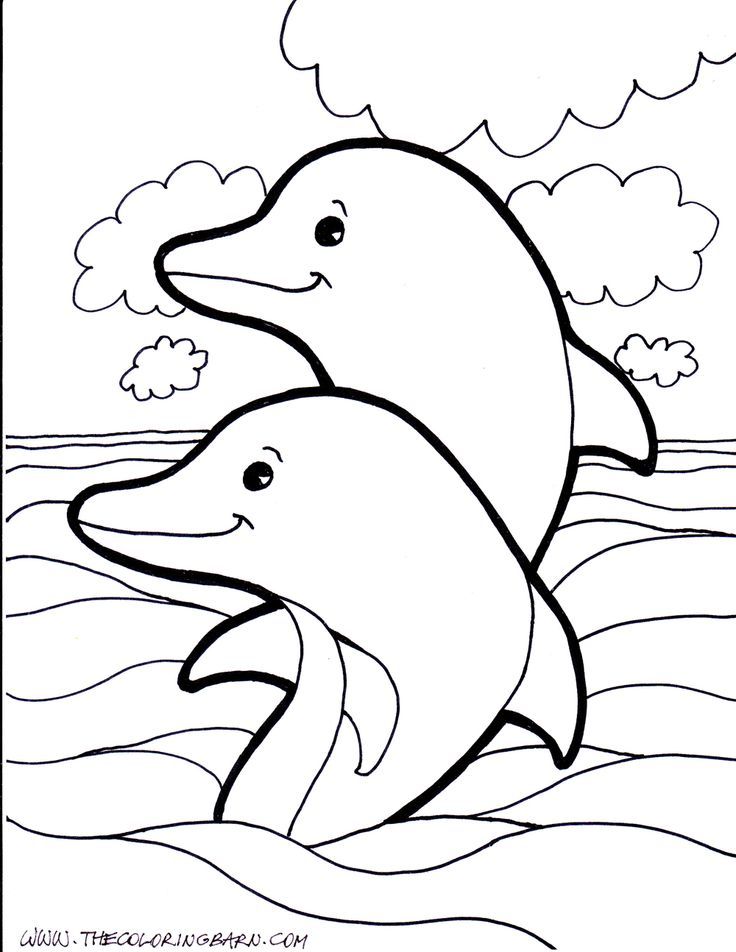 dolphin-coloring-pages | Delfines