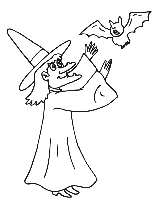 Witch Coloring Pages | Free Printables for Kids