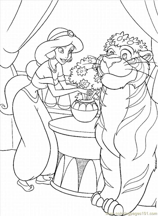 Coloring Pages Princess Coloring Page Lrg (Cartoons  Disney