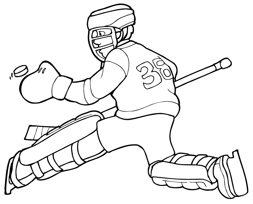 got hockey Colouring Pages