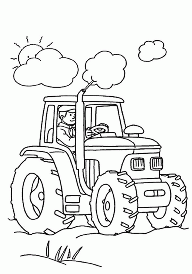Tractor Coloring Pages Science Coloring Sheets For Kids