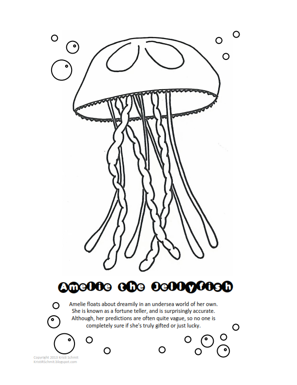 Coloring Pages Of Jellyfish