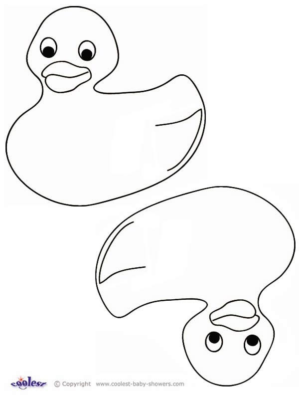 Gallery For  Rubber Duck Coloring Page