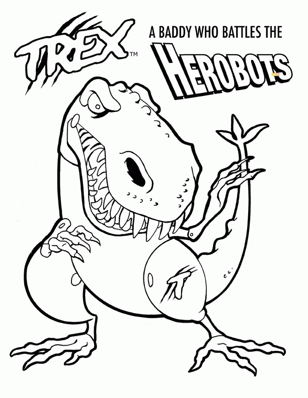 Robots Coloring Pages And Dinosaurs | Free 