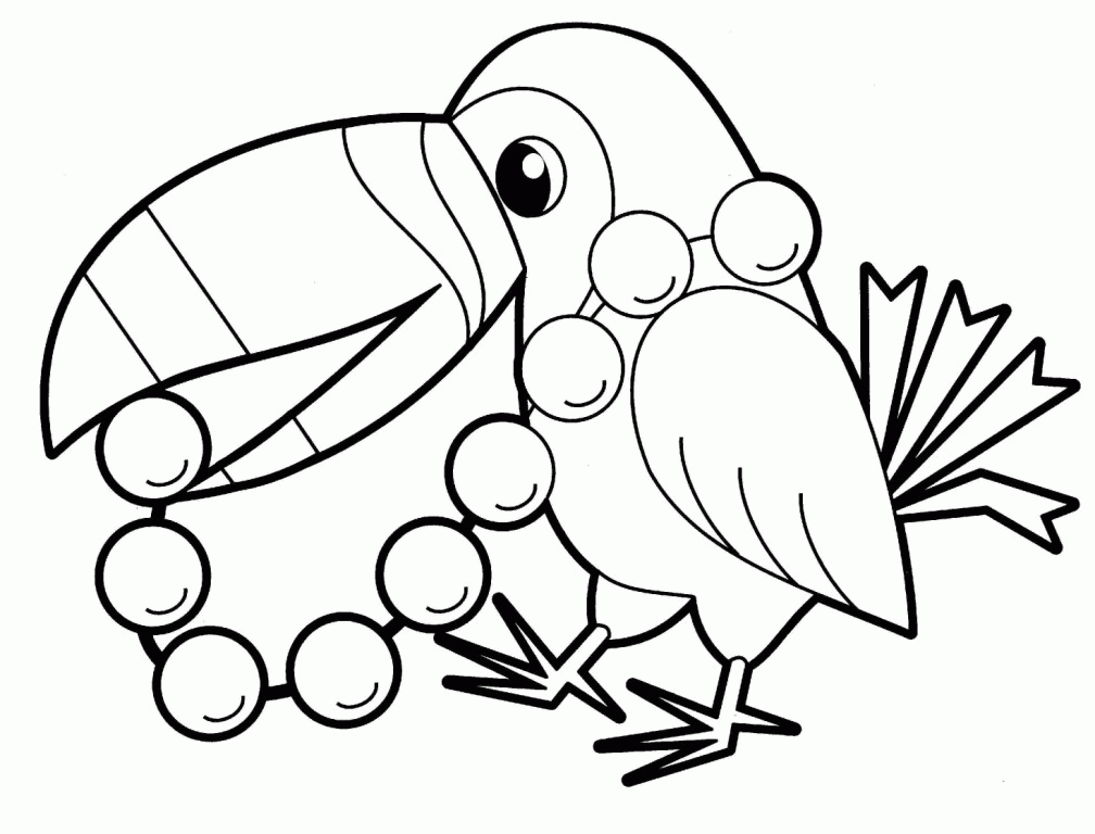 parrot bird animals coloring pages for babies |Clipart Library