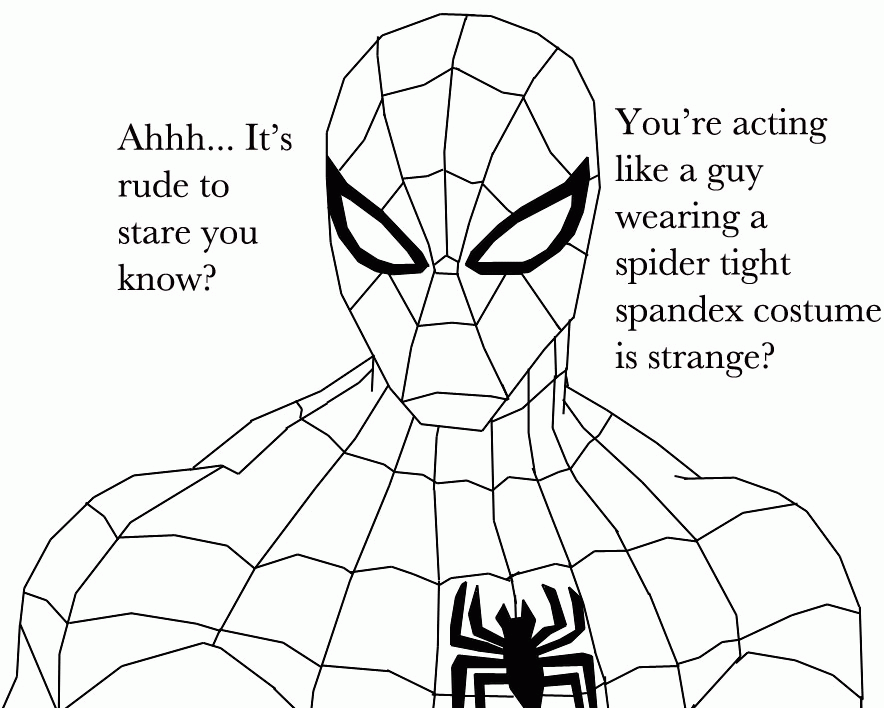 Spiderman Staring. by shadow759