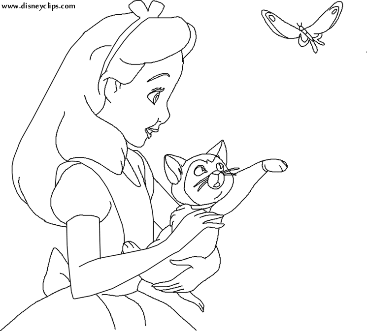 Alice in Wonderland Coloring Pages - Disney Kids Games